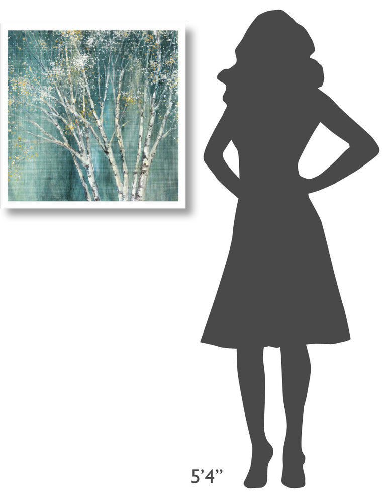 "Blue Birch" Digital Paper Print by Julia Purinton, 26"x26"