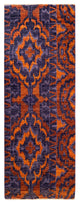Modern, One-of-a-Kind Hand-Knotted Area Rug Purple, 2'7"x8'3"