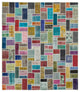 Rug N Carpet - Handwoven Anatolian 8' 6" x 9' 10" Wool Patchwork Area Rug