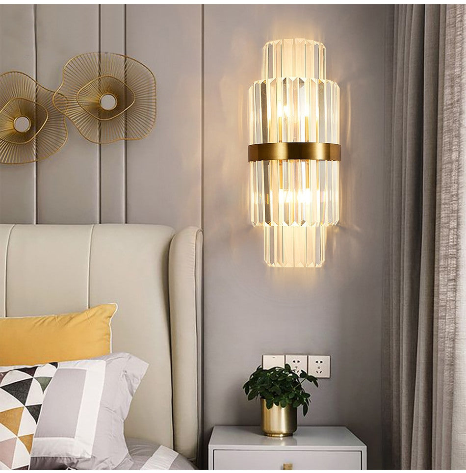 Kriens | Modern Crystal Wall Lamp for Bedroom