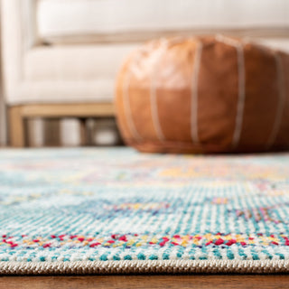 Safavieh Crystal CRS501J Rug, Teal/Orange, 2'2" X 9'