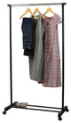 Houseware Portable Closet Hanging Clothing Garment Rack With Wheels, Standard
