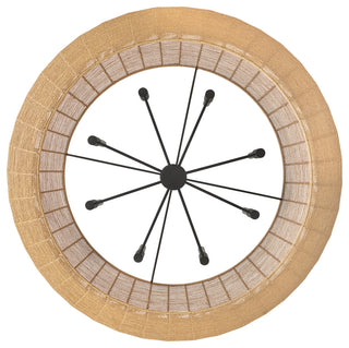 Hinkley Lighting 40386 Luca 8 Light 60"W Lisa McDennon Drum - Black