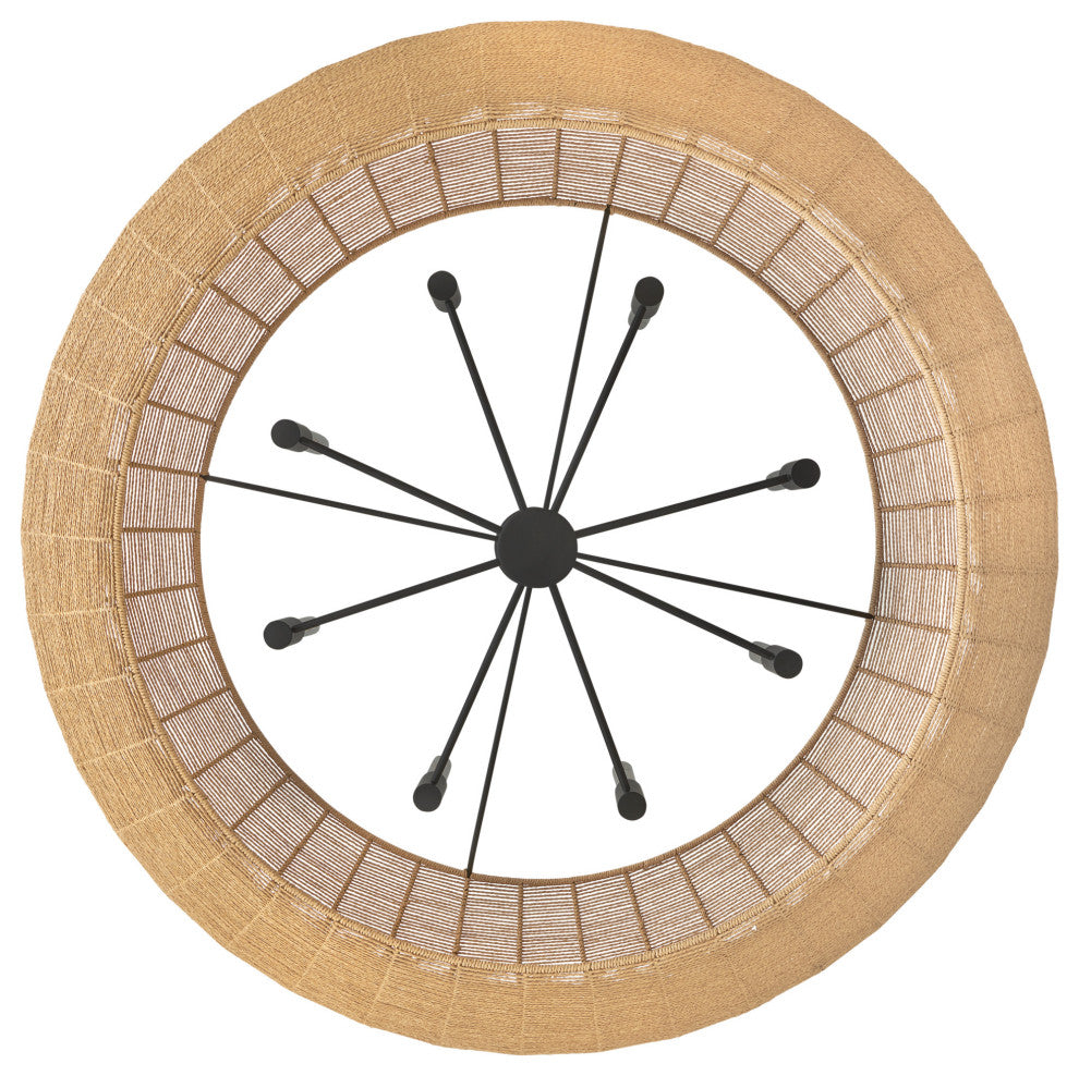 Hinkley Lighting 40386 Luca 8 Light 60"W Lisa McDennon Drum - Black