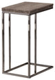 Modern Weathered Gray Finish Expandable Snack Side End Table