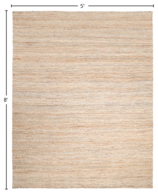 Lee Handmade Area Rug Brown, 5'x8'