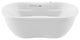 Lori 6'' Whirlpool and Air Freestanding Bath Tub, White