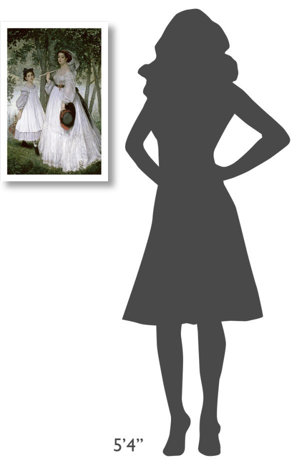 "Portrait in a Park" Digital Paper Print by James Tissot, 16"x24"