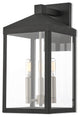 3 Light Outdoor Wall Lantern, Black