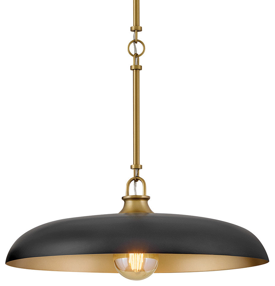 Hinkley Sadie Large Dome Pendant, Lacquered Brass