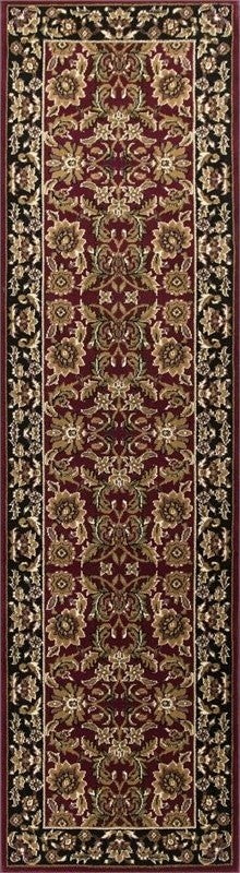 Cambridge 7301 Red, Black Kashan, 20"x31"