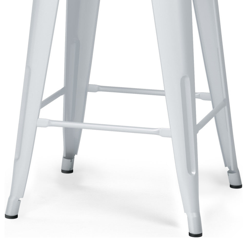 Rayne 24 inch Metal / Wood Counter Height Stool (Set of 4)
