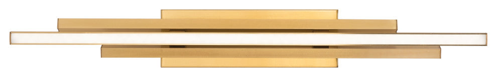 Indra 36" LED Vanity, Satin Brass