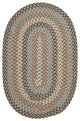 Boston Common BC54 Driftwood Teal Traditional Area Rug, Oval 8'x11'