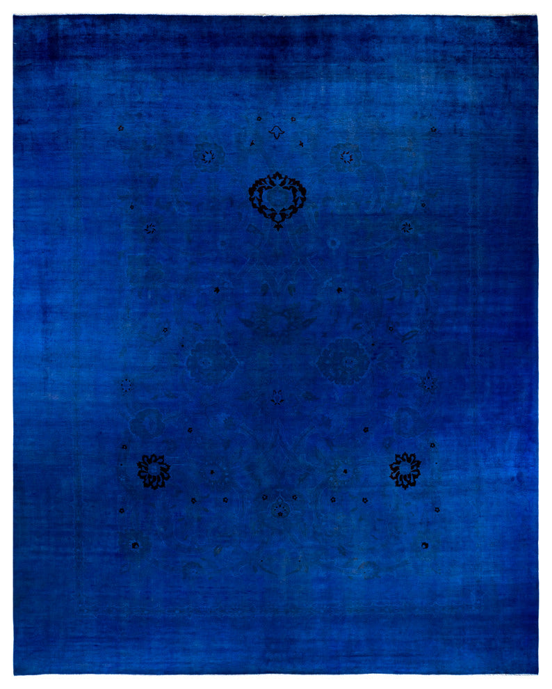 Vibrance, One-of-a-Kind Handmade Area Rug Blue, 15'4"x12'1"