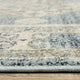 Bastian Bordered Medallion Blue/ Grey Indoor Area Rug, Blue, 5'3"x7'3"