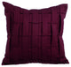 Purple Decorative Euro shams 26"x26" Suede Fabric, Deep Burgundy Love Tune