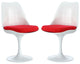 Modern Red Tulip Dining Side Chair Set of 2