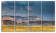 Lake Powell Panorama, Landscape Canvas Art Print, 48"x28", 4 Panels