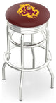 Holland L7C3C Arizona State Sparky 25" 2-Ring Counter Stool - Chrome