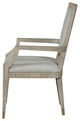 Sonder Living Classic Raffles Dining Arm Chair | Natural & Norman Ivory