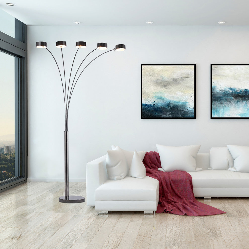 Micah Plus 88" LED Arc Floor Lamp With Dimmer