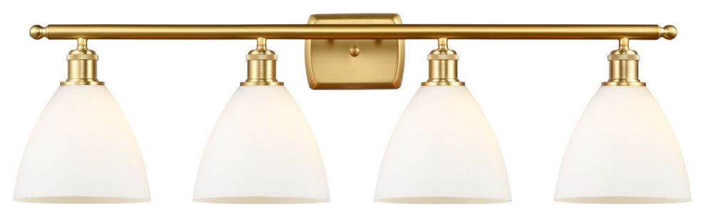 Innovations 516-4W-SG-GBD-751-LED 4 Light Bath Vanity Light, Satin Gold