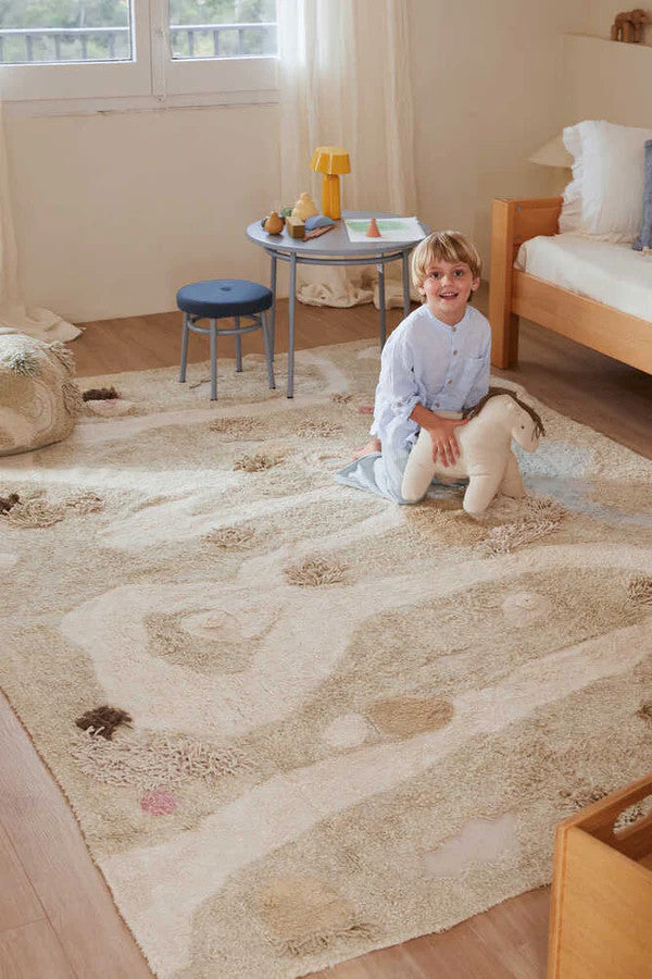 Path of Nature Machine Washable Play Rug, 4'x5'3"