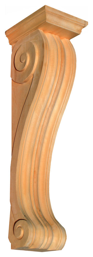 Large Tradition Corbels, basswood, 7.5"Wx9"Dx30"H