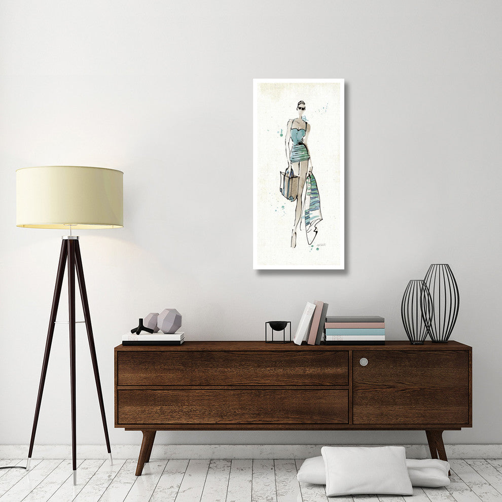 "Beach Divas II" Digital Paper Print by Anne Tavoletti, 22"x46"