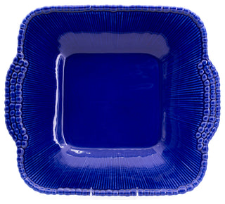 Sarar Square Platter with Handles, Blue