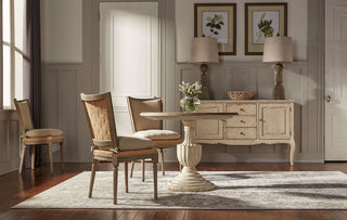 Morton Reclaimed Pine Upholstered Dining Chair, Driftwood