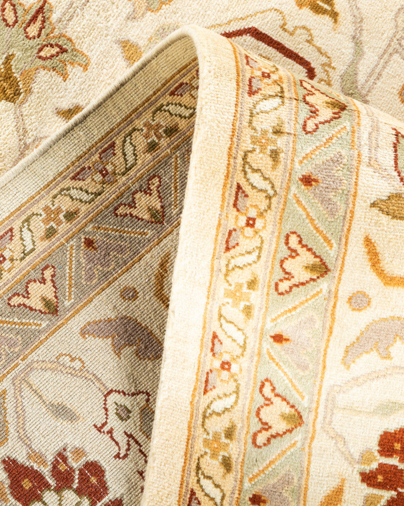 Mogul, One-of-a-Kind Hand-Knotted Area Rug Ivory, 9' 1" x 12' 1"