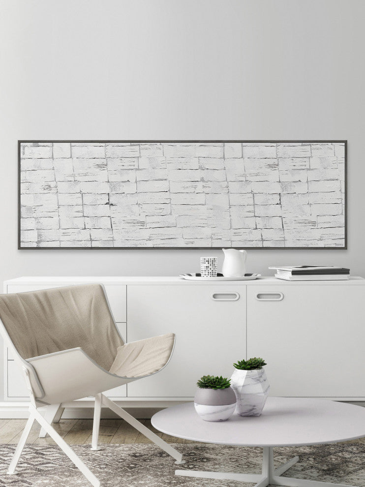 "Fair Division" Floater Framed Painting Print on Canvas, 45x15