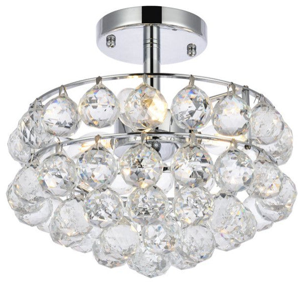 Seren 12" Flush Mount, Chrome