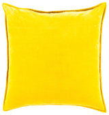 Cotton Velvet Pillow 20x20x5, Down Fill