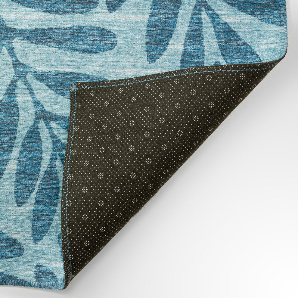 Indoor/Outdoor Sedona SN5 Denim Machine Washable 8' x 10' Rug
