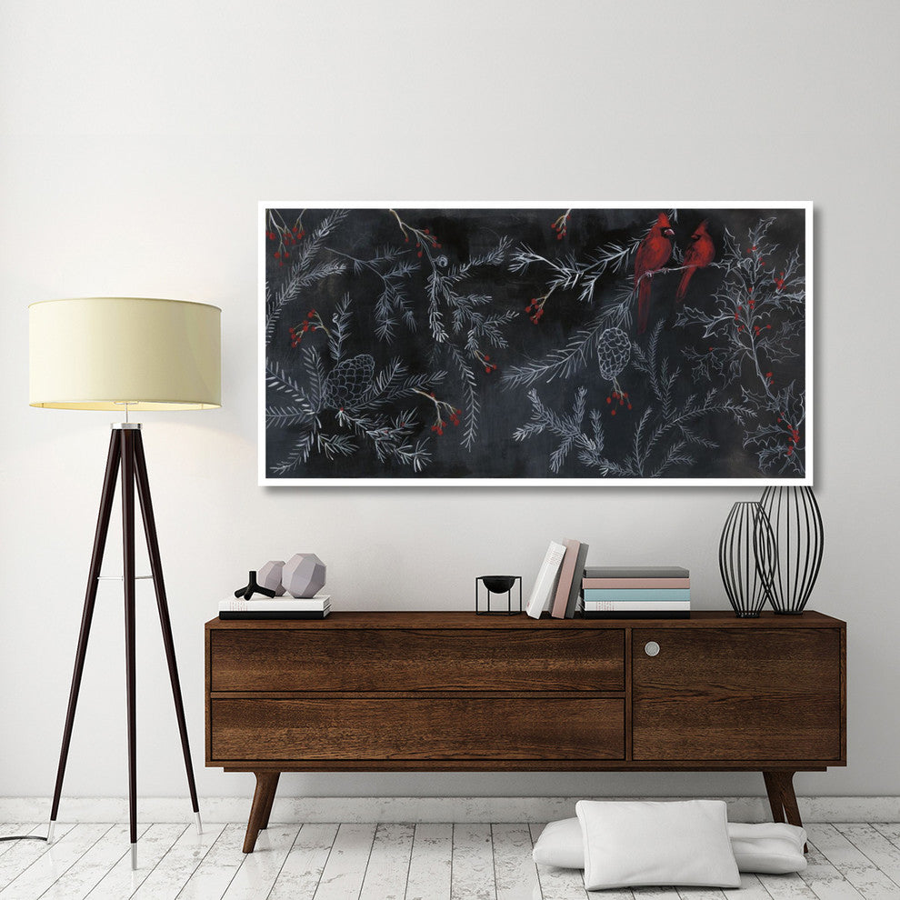 "Cardinal Chalkboard" Digital Paper Print by Danhui Nai, 74"x38"
