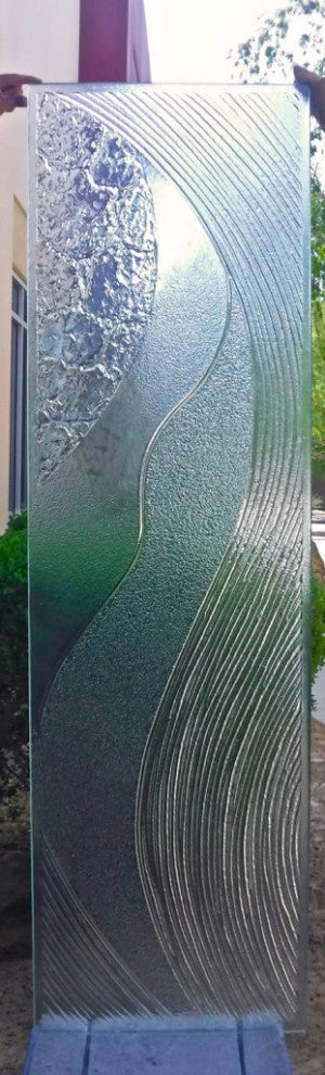 Interior Prehung Door or Interior Slab Door - High Tide - Cast Glass CGI 033...