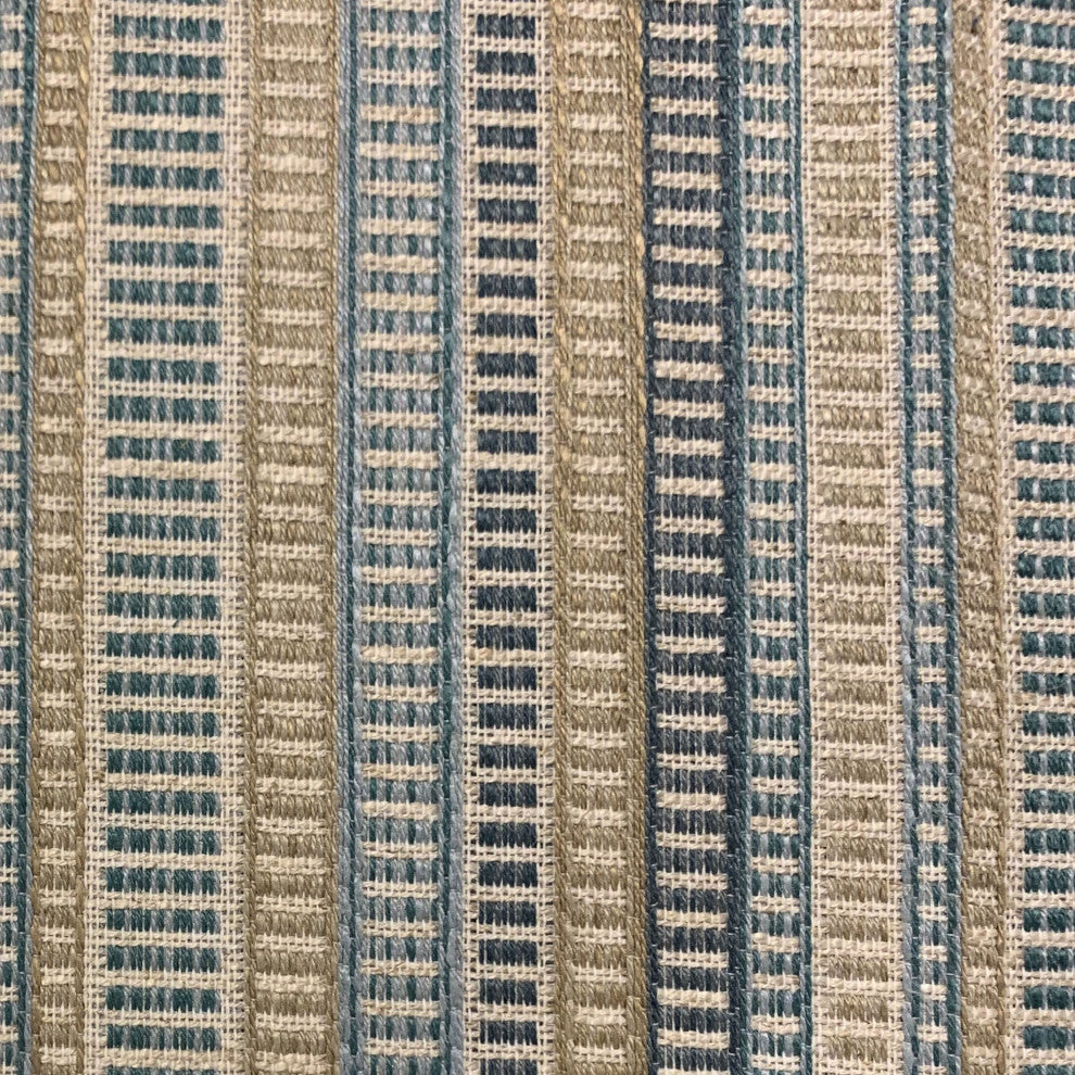 Plutus Blue Strings Stripe Luxury Throw Pillow, 26"x26"