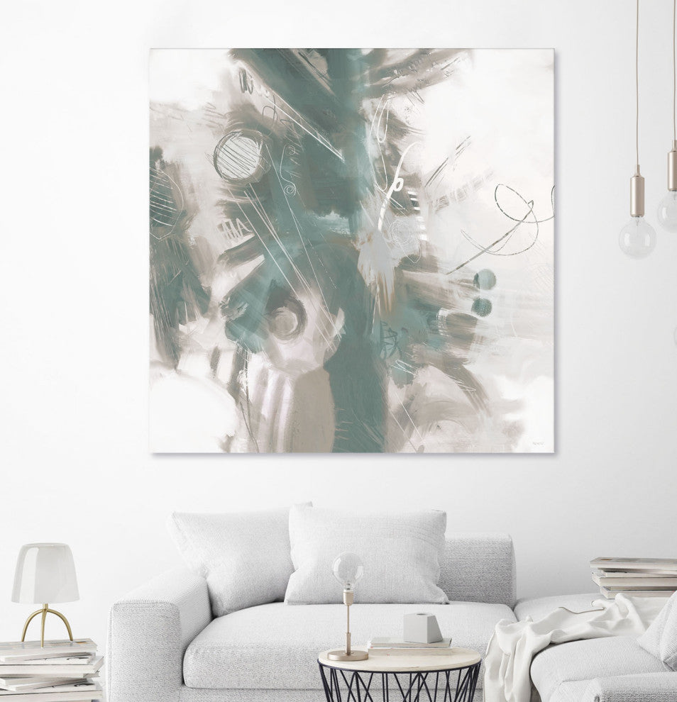 Down the River Abstract II - 72 x 72 by Dan Meneely