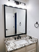 Ellis Framed Wall Mirror, Black, 28"x54"