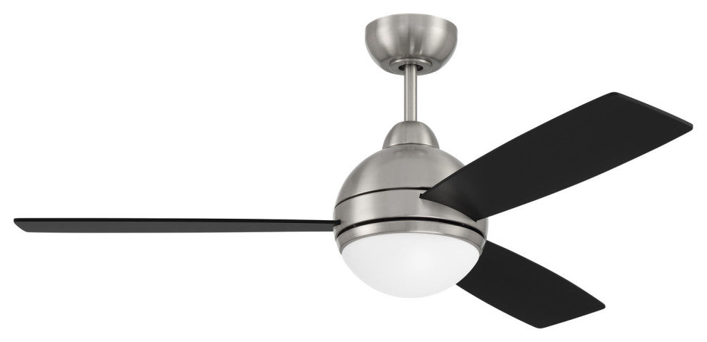 Keen 48" Ceiling Fan, Brushed Polished Nickel