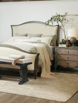 Ciao Bella Cal King Upholstered Bed, Speckled Gray