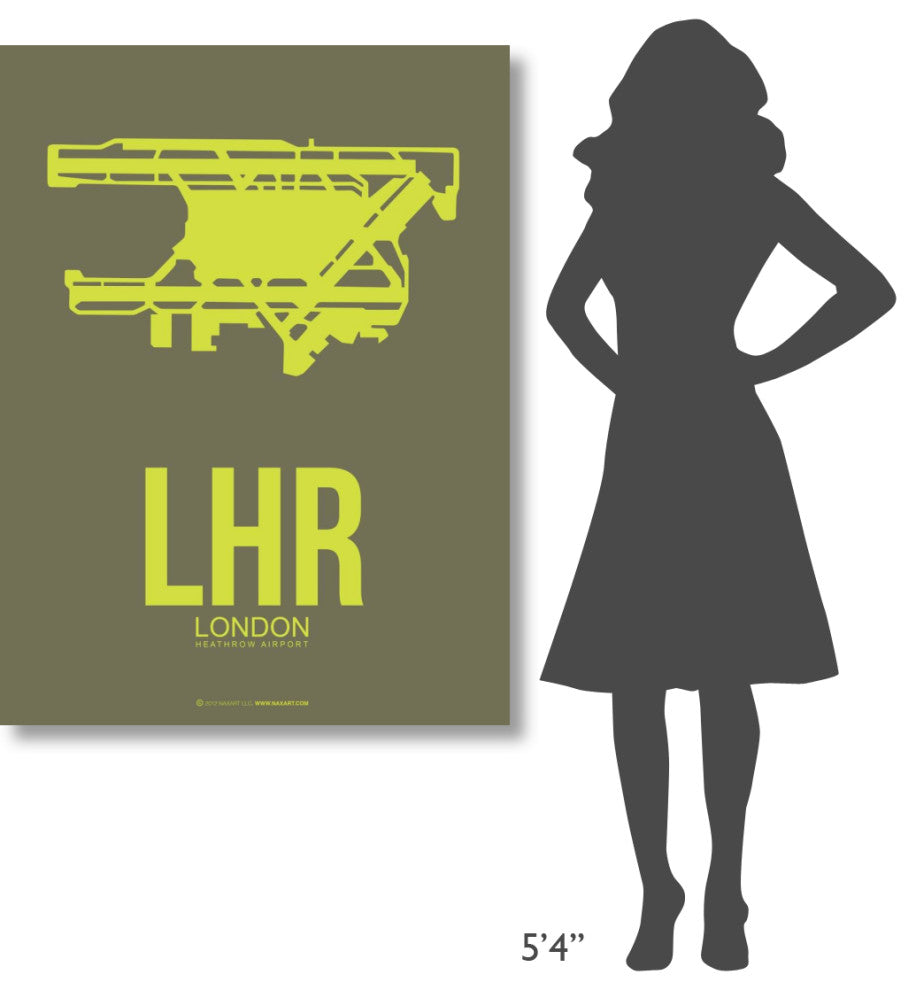 "LHR London Poster 3" Fine Art Print