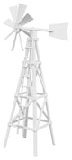 Farm Style Windmill, White