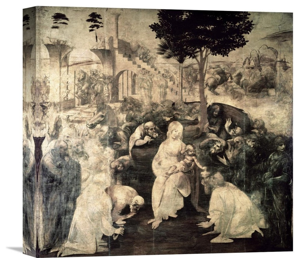 "The Adoration of the Magi (underpainting)" Artwork, 16"x15"
