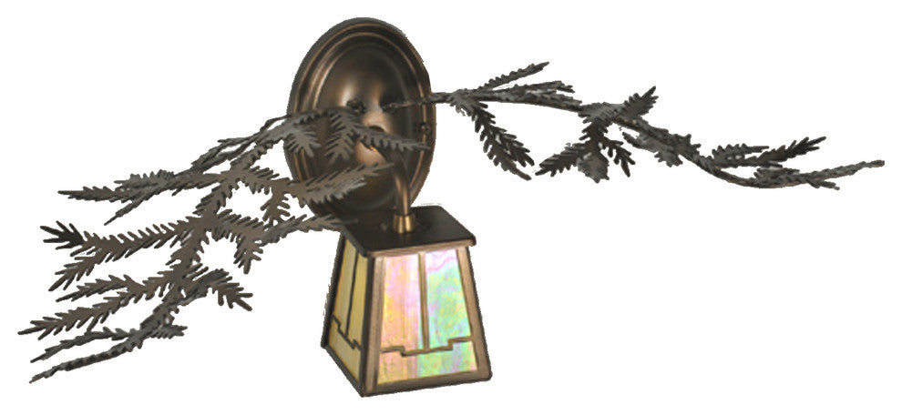 16"W Pine Branch Valley View Wall Sconce