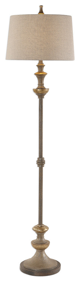 Uttermost Vetralla Silver Bronze Floor Lamp