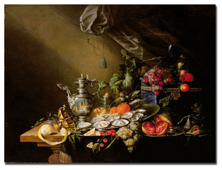 'Banquet Still Life' Canvas Art by Cornelis de Heem